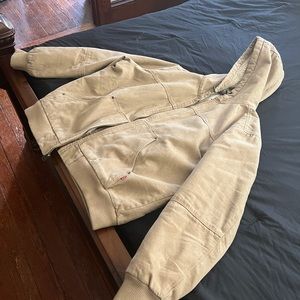 Wrangler Duck tan canvas Coat w/Sherpa lining (Brand new) Size XL